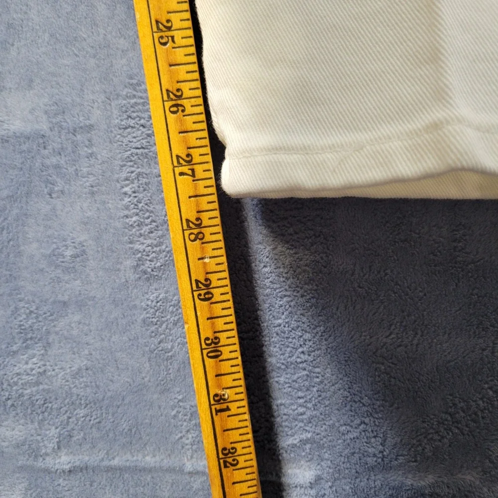 Wrangler Cowboy Cut Slim Fit Jeans White Denim‎ Mens Size 7 x 30 NWT made in USA